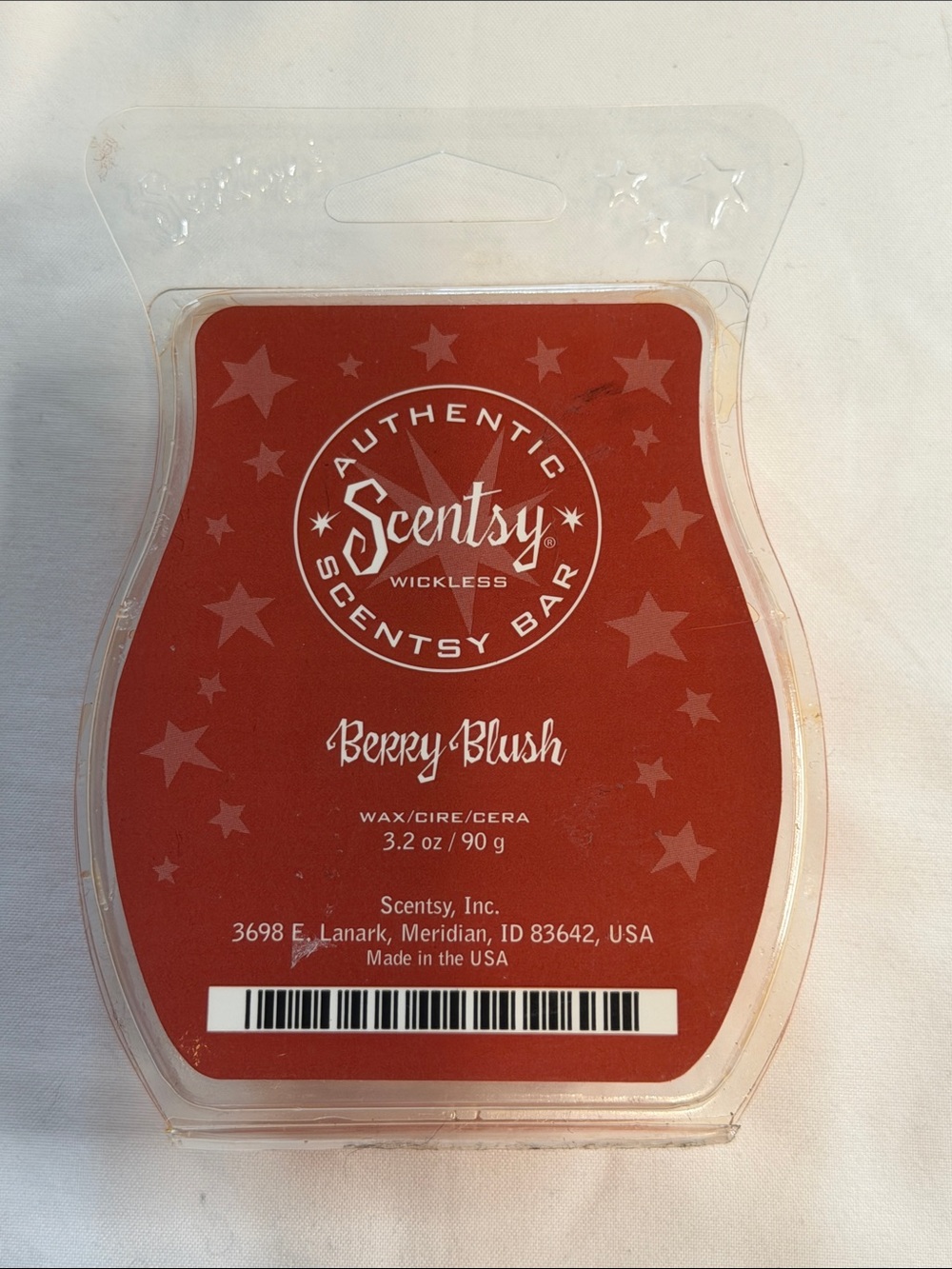 Scentsy Berry Blush Wax Bar - Red